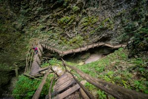 Trails in  canyons Rodopi Mountains  near Jagodina